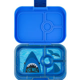 Yumbox Panino 4-vakken - Surf Blauw / Haai tray