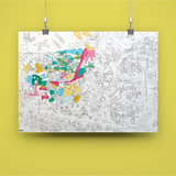 COLORING POSTER - DINOS