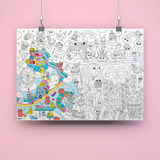 COLORING POSTER - KAWAII