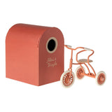Abri a tricycle, Mouse - Coral van Maileg | Kids Conceptstore Le Fanfare