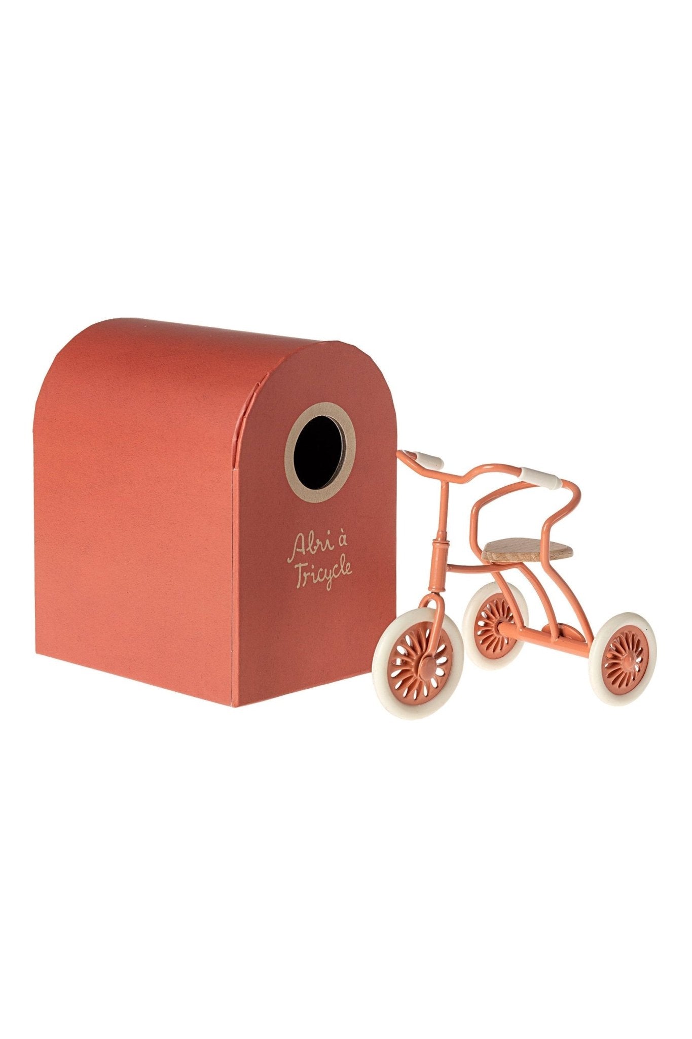 Abri a tricycle, Mouse - Coral van Maileg | Kids Conceptstore Le Fanfare