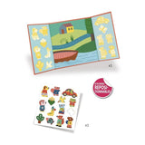 Achtergrond en herplaatsbare stickers. Dieren. van Djeco | Kids Conceptstore Le Fanfare