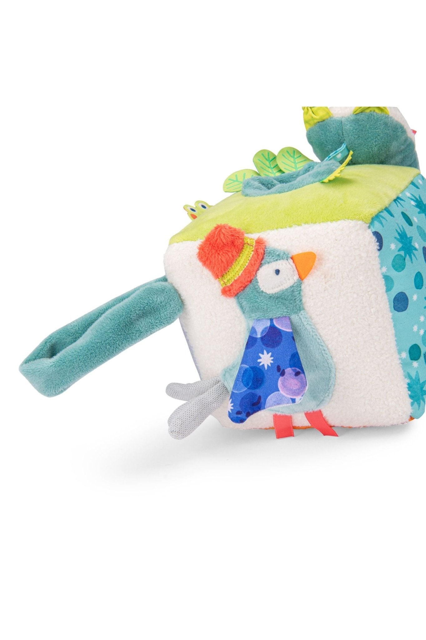 Activiteitenblok van stof - La mare aux grenouilles van Moulin Roty | Kids Conceptstore Le Fanfare