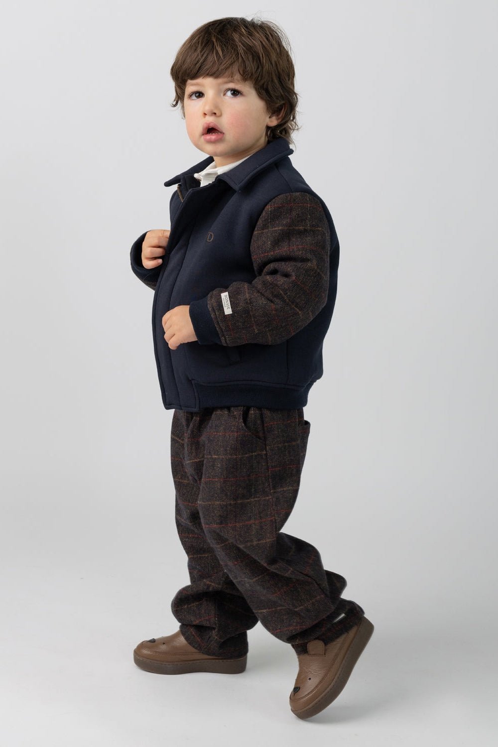 Alaric Bomber Jacket - Navy Blue van Donsje Amsterdam | Kids Conceptstore Le Fanfare