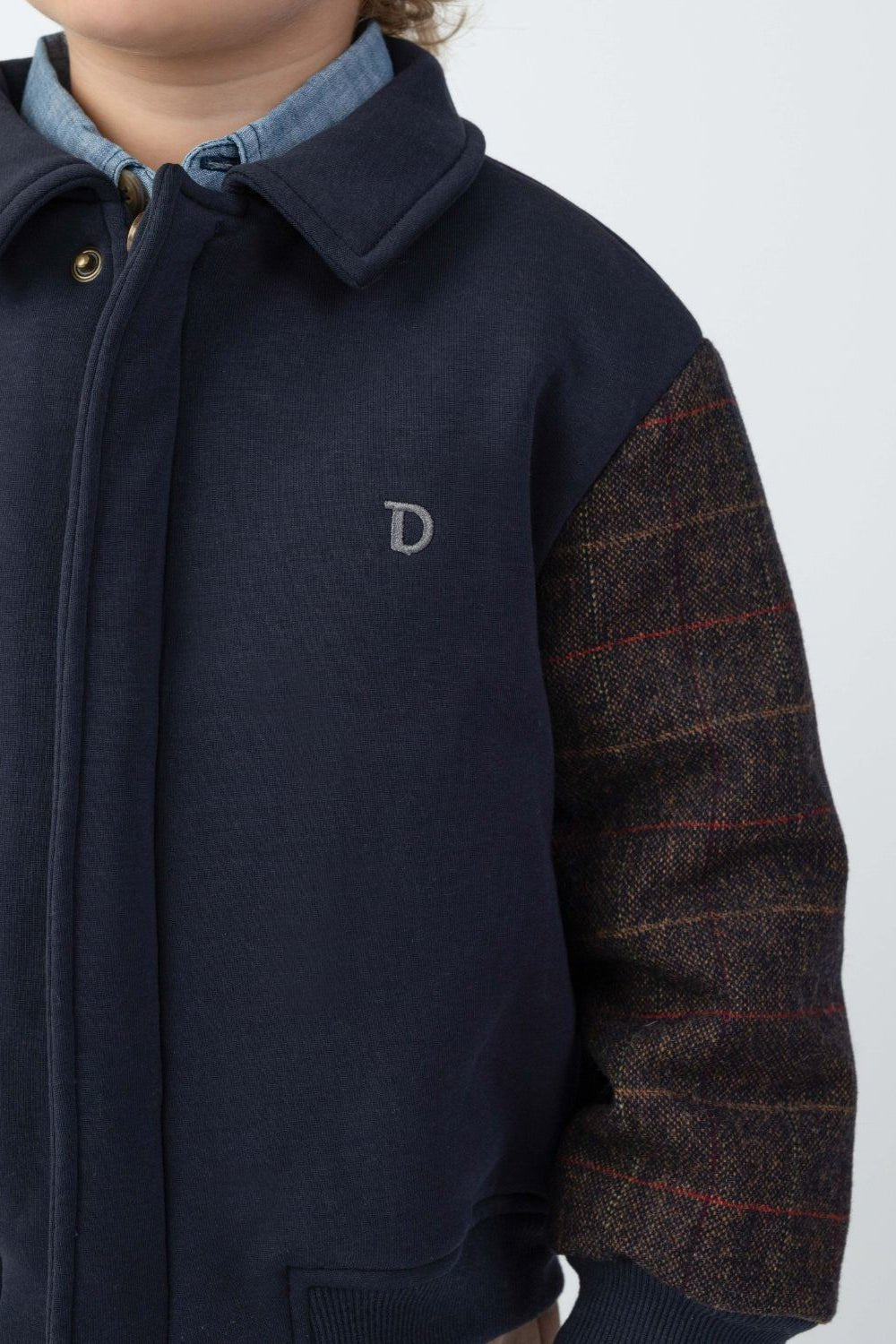 Alaric Bomber Jacket - Navy Blue van Donsje Amsterdam | Kids Conceptstore Le Fanfare