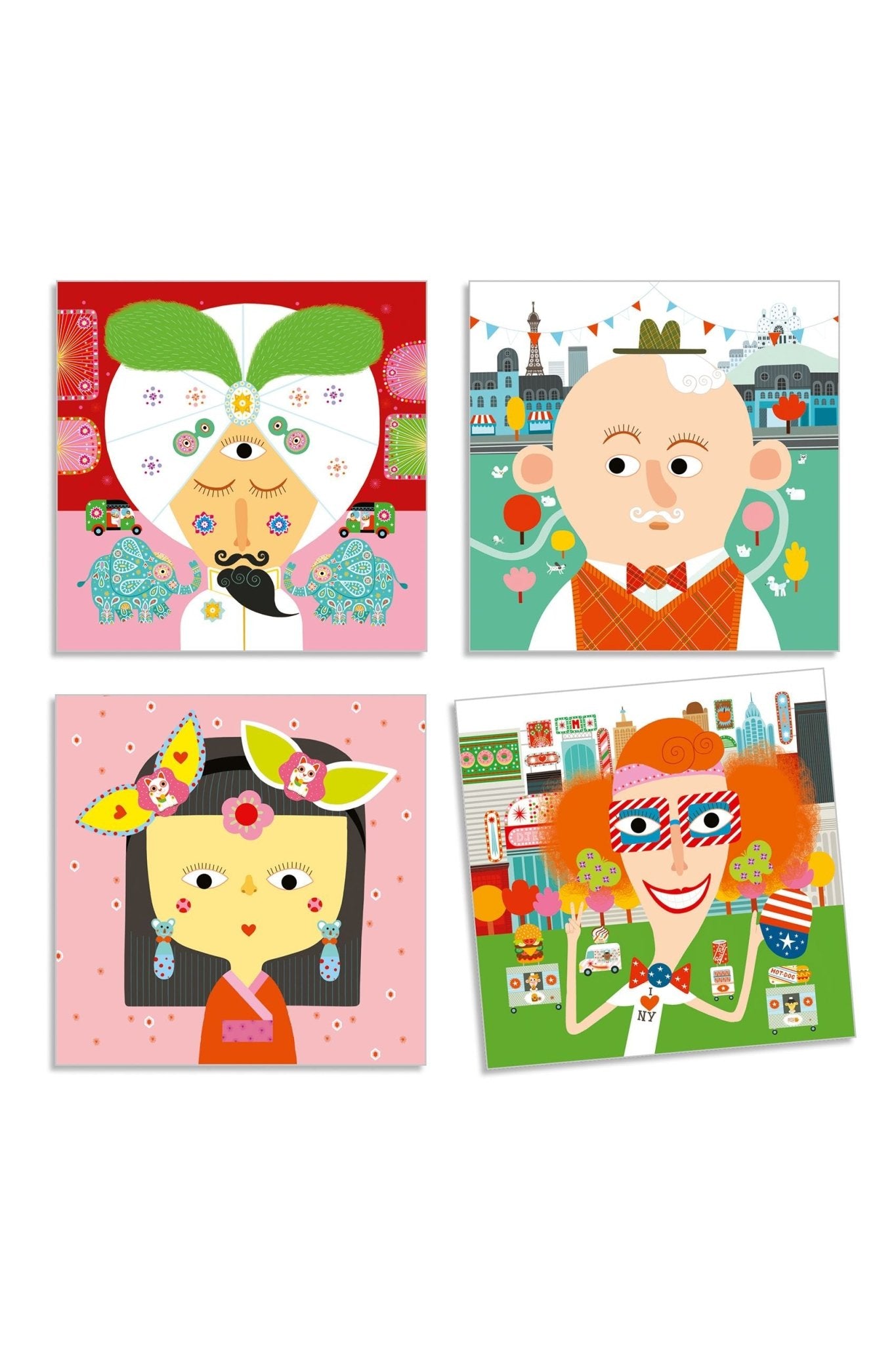 Allemaal verschillend - Creëren met stickers van Djeco | Kids Conceptstore Le Fanfare