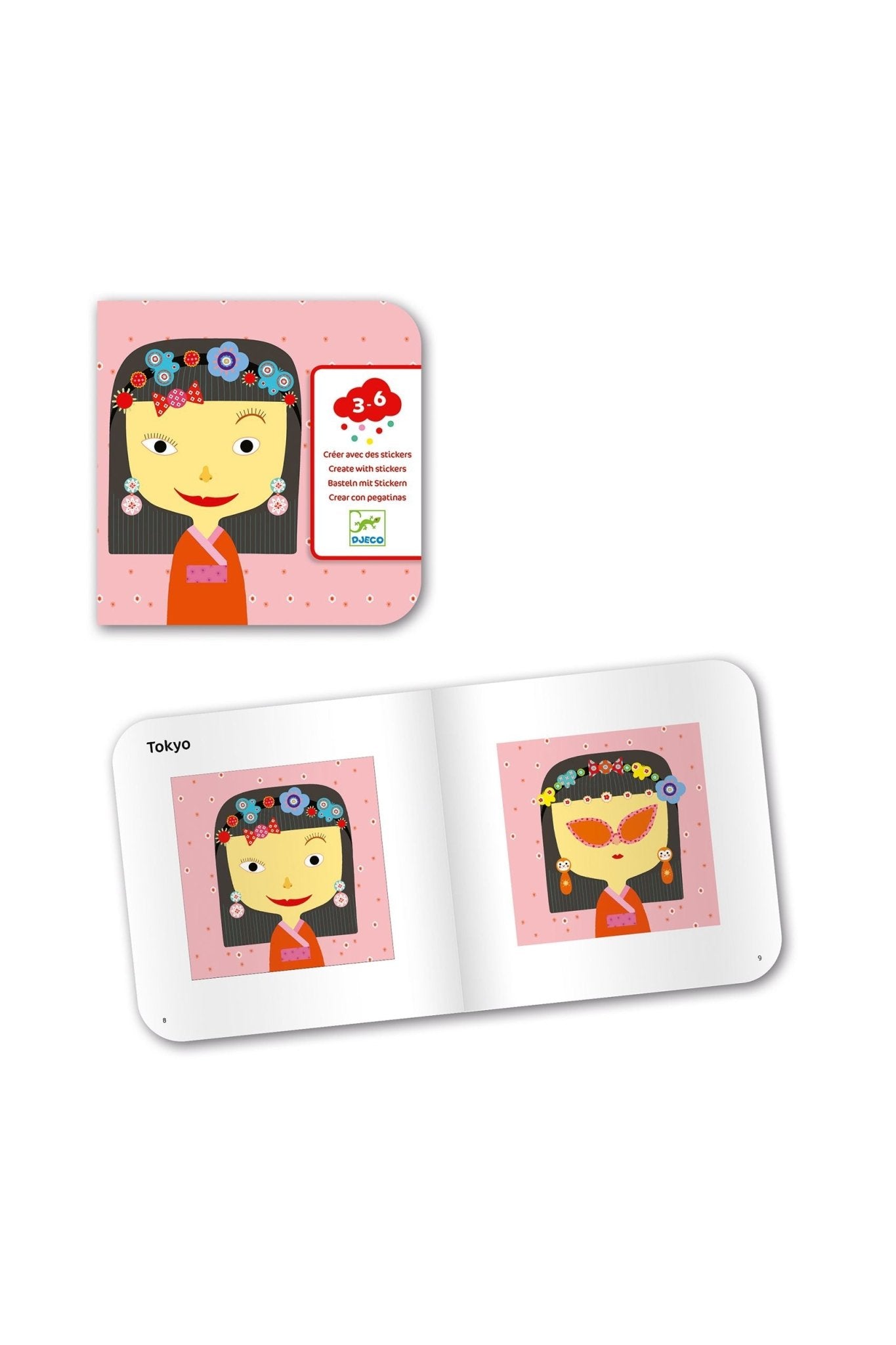 Allemaal verschillend - Creëren met stickers van Djeco | Kids Conceptstore Le Fanfare