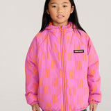 Almost Moiré all over reversible anorak - Fuchsia van Bobo Choses | Kids Conceptstore Le Fanfare