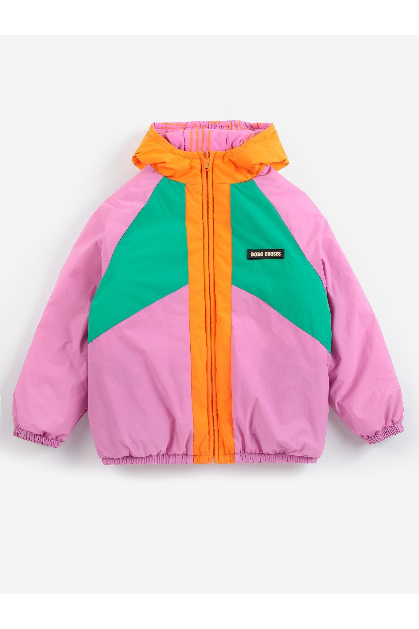 Almost Moiré all over reversible anorak - Fuchsia van Bobo Choses | Kids Conceptstore Le Fanfare