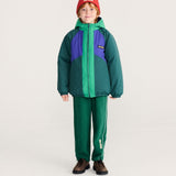 Almost Moiré all over reversible anorak - Navy Blue van Bobo Choses | Kids Conceptstore Le Fanfare