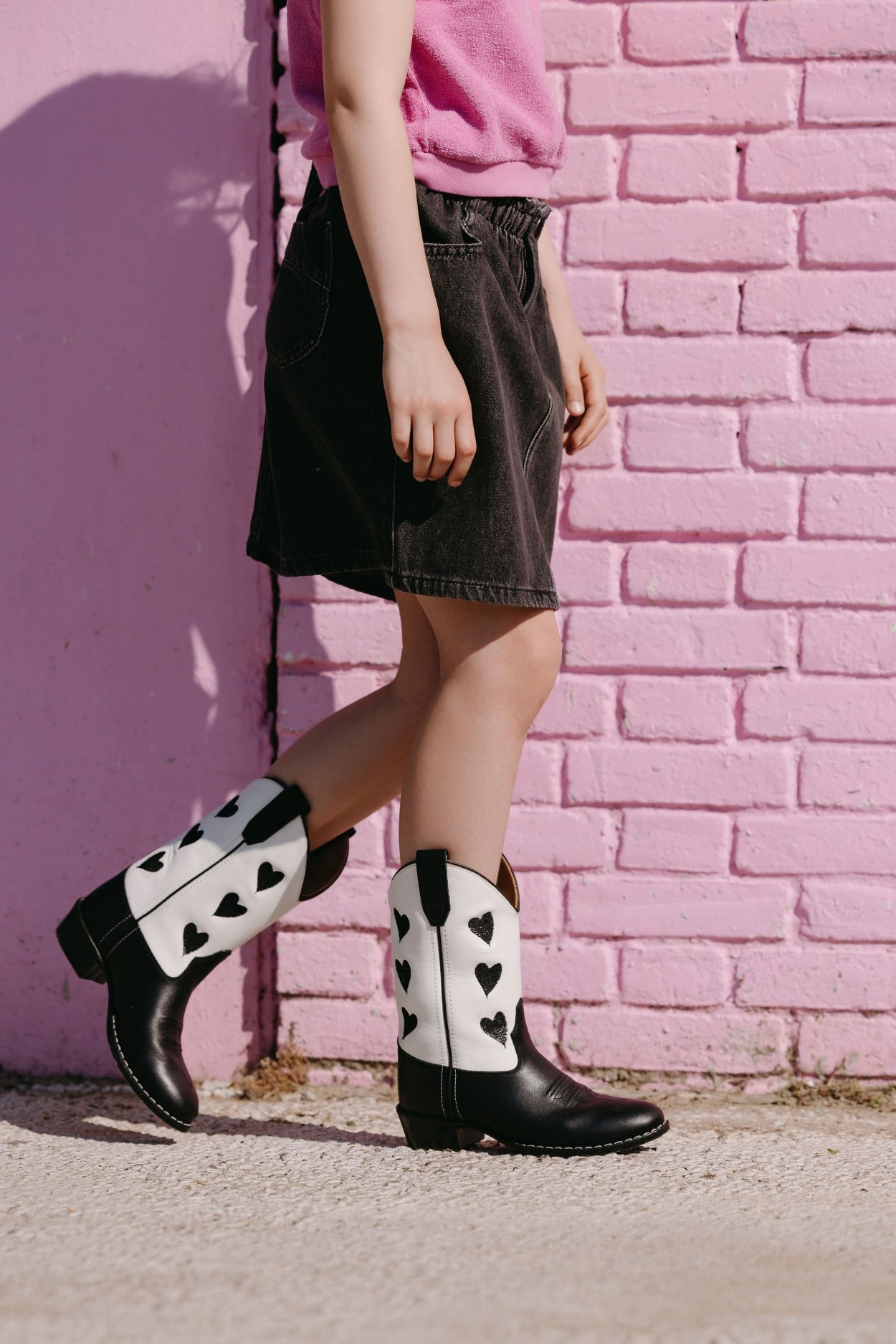 Amour Black Cowboyboots van Bootstock | Kids Conceptstore Le Fanfare