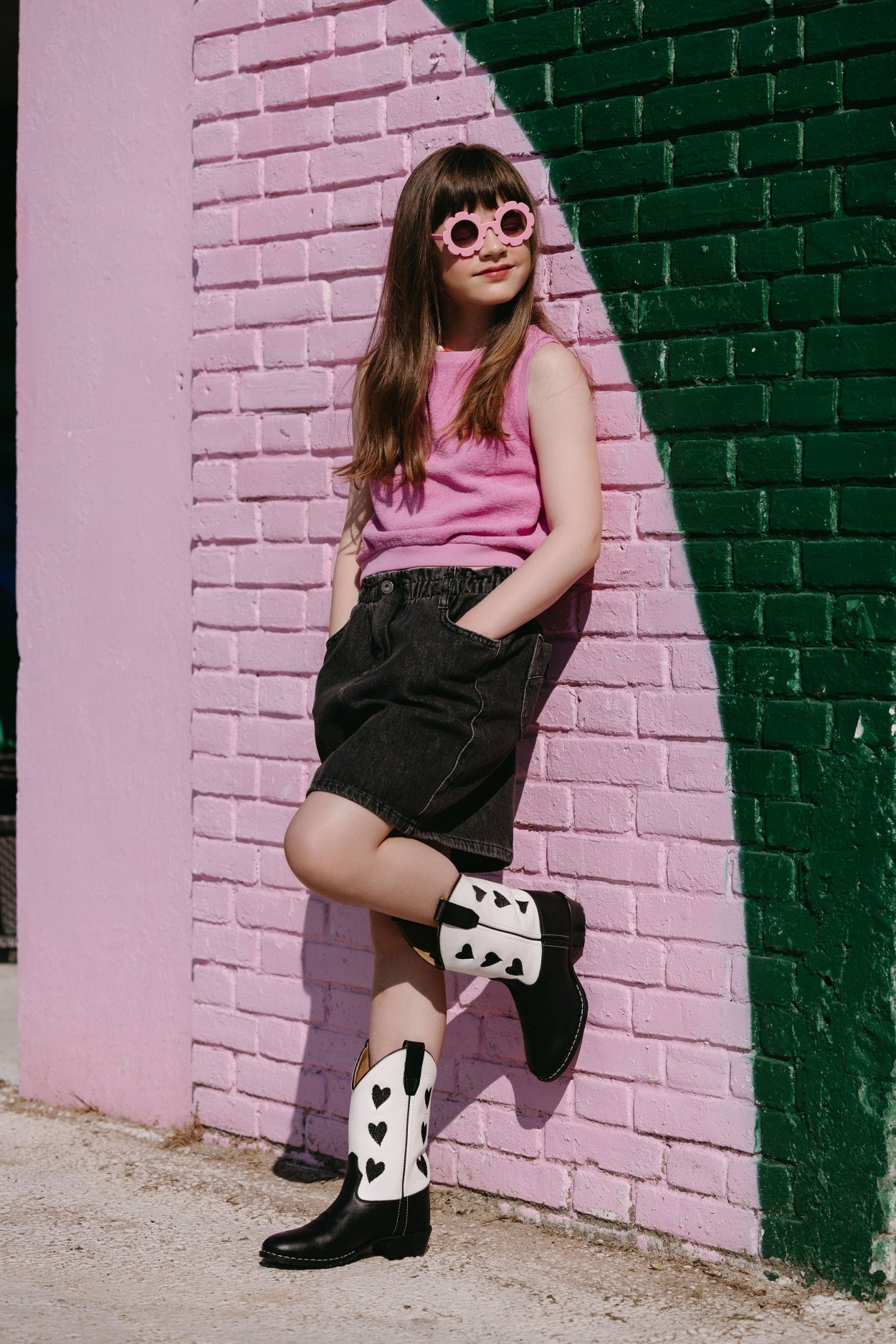 Amour Black Cowboyboots van Bootstock | Kids Conceptstore Le Fanfare