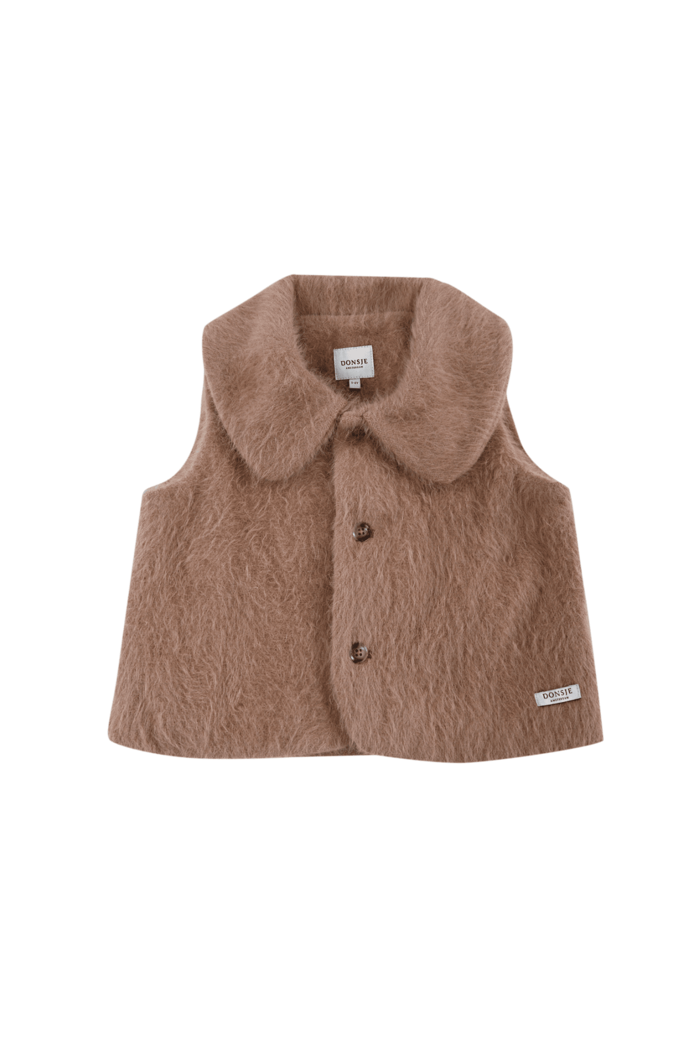 Anja Gilet - Hazelnut van Donsje Amsterdam | Kids Conceptstore Le Fanfare