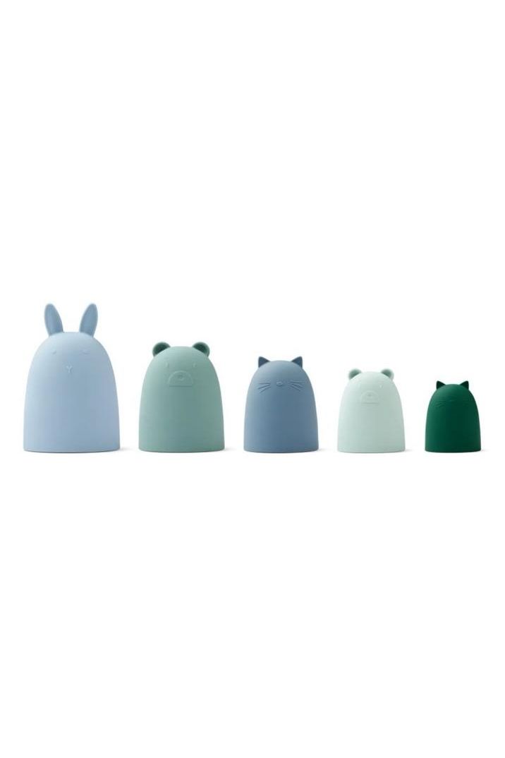 Anneli nesting toy Dusty mint multi mix van Liewood | Kids Conceptstore Le Fanfare