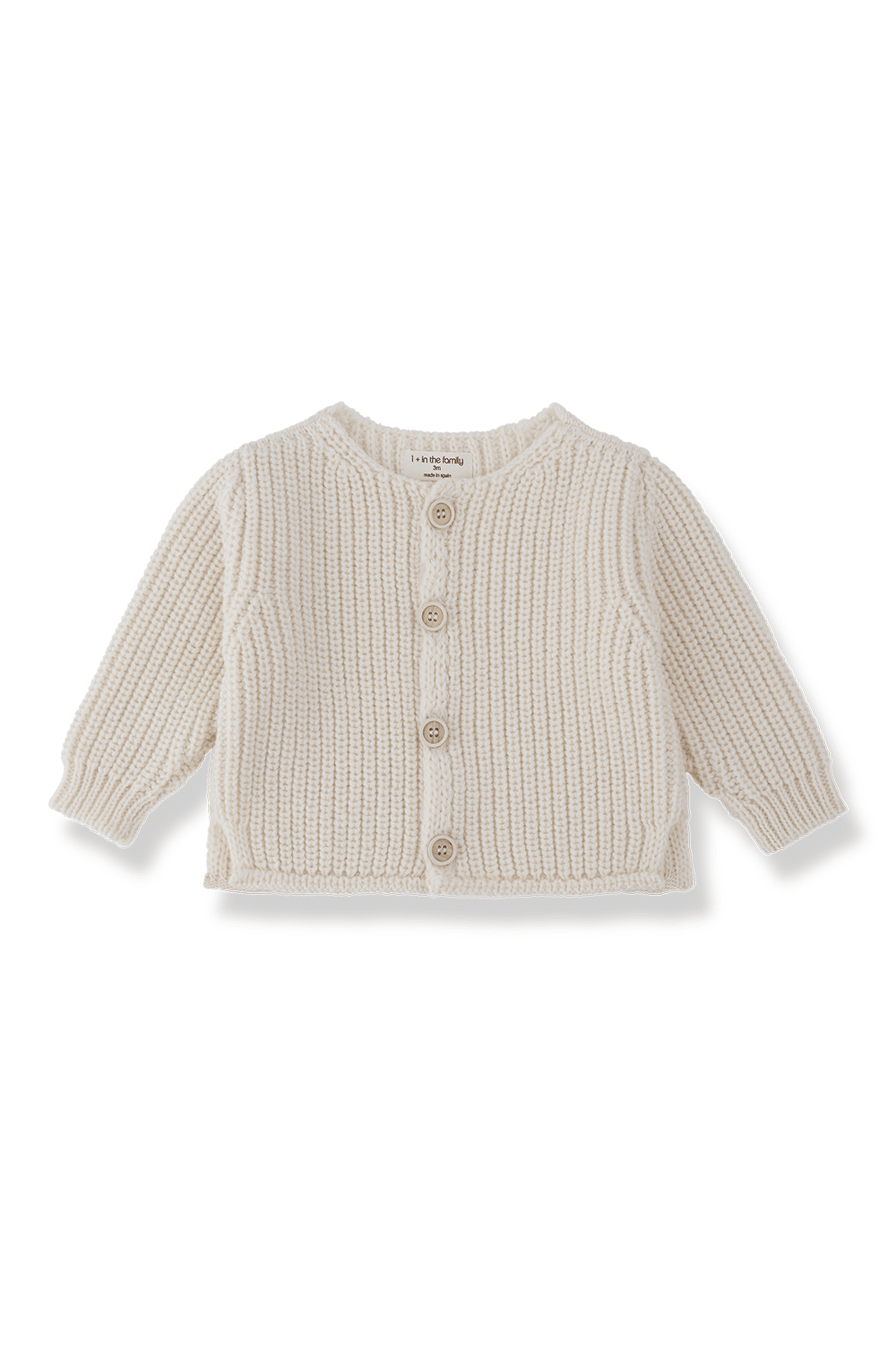 Antibes-Nb cardigan - ecru van 1+ in the family | Kids Conceptstore Le Fanfare