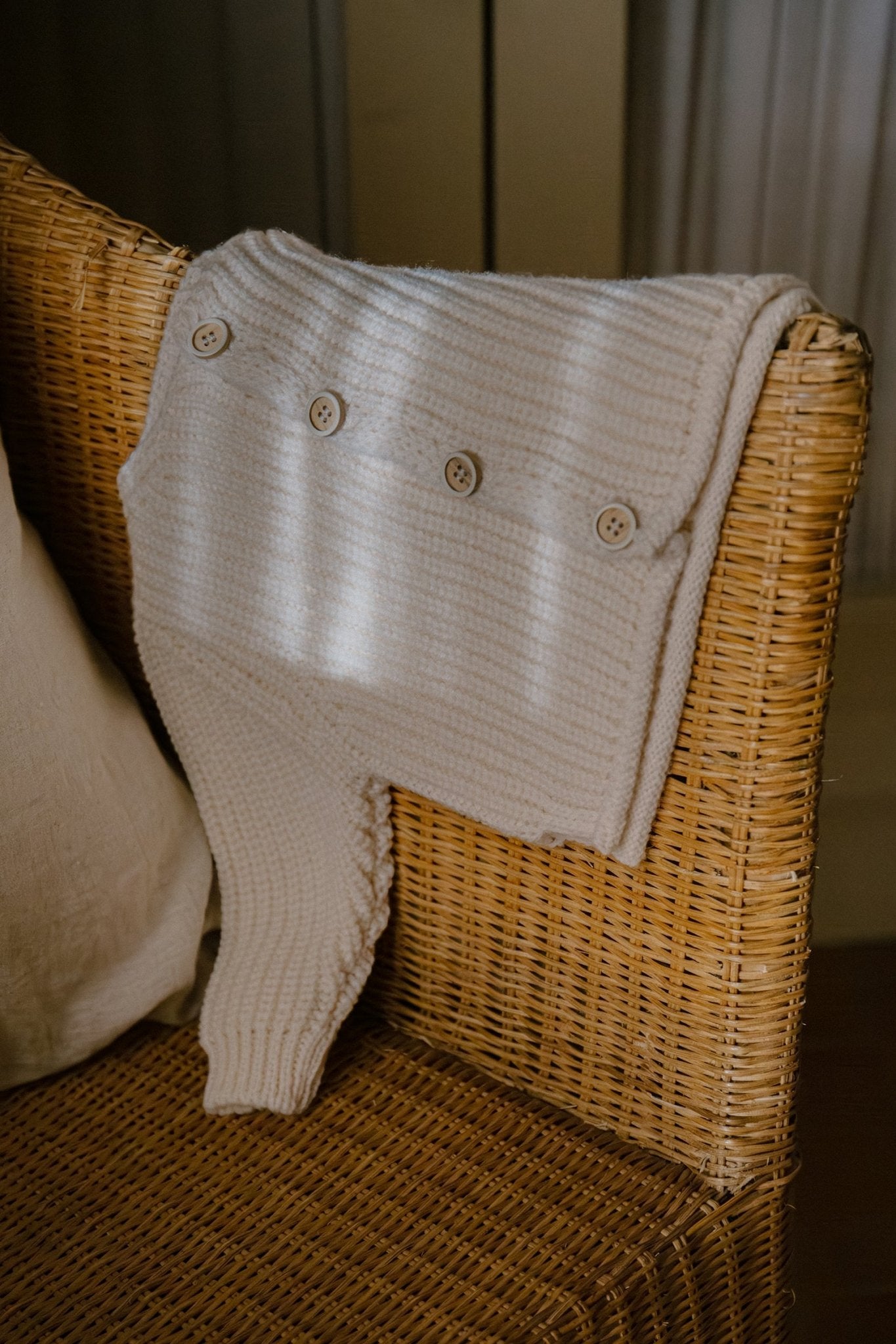 Antibes-Nb cardigan - ecru van 1+ in the family | Kids Conceptstore Le Fanfare