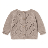 Arian openwork knit sweater - toasted van Li&me | Kids Conceptstore Le Fanfare
