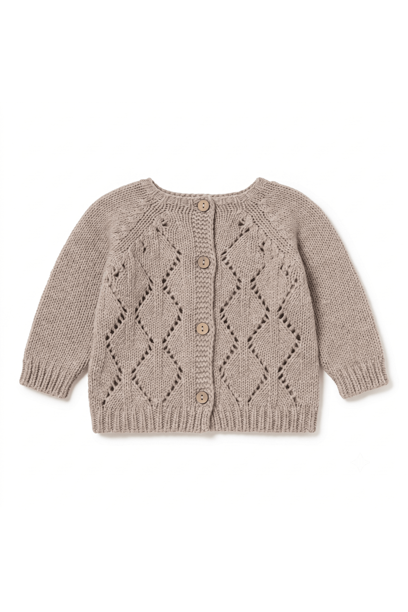 Arian openwork knit sweater - toasted van Li&me | Kids Conceptstore Le Fanfare
