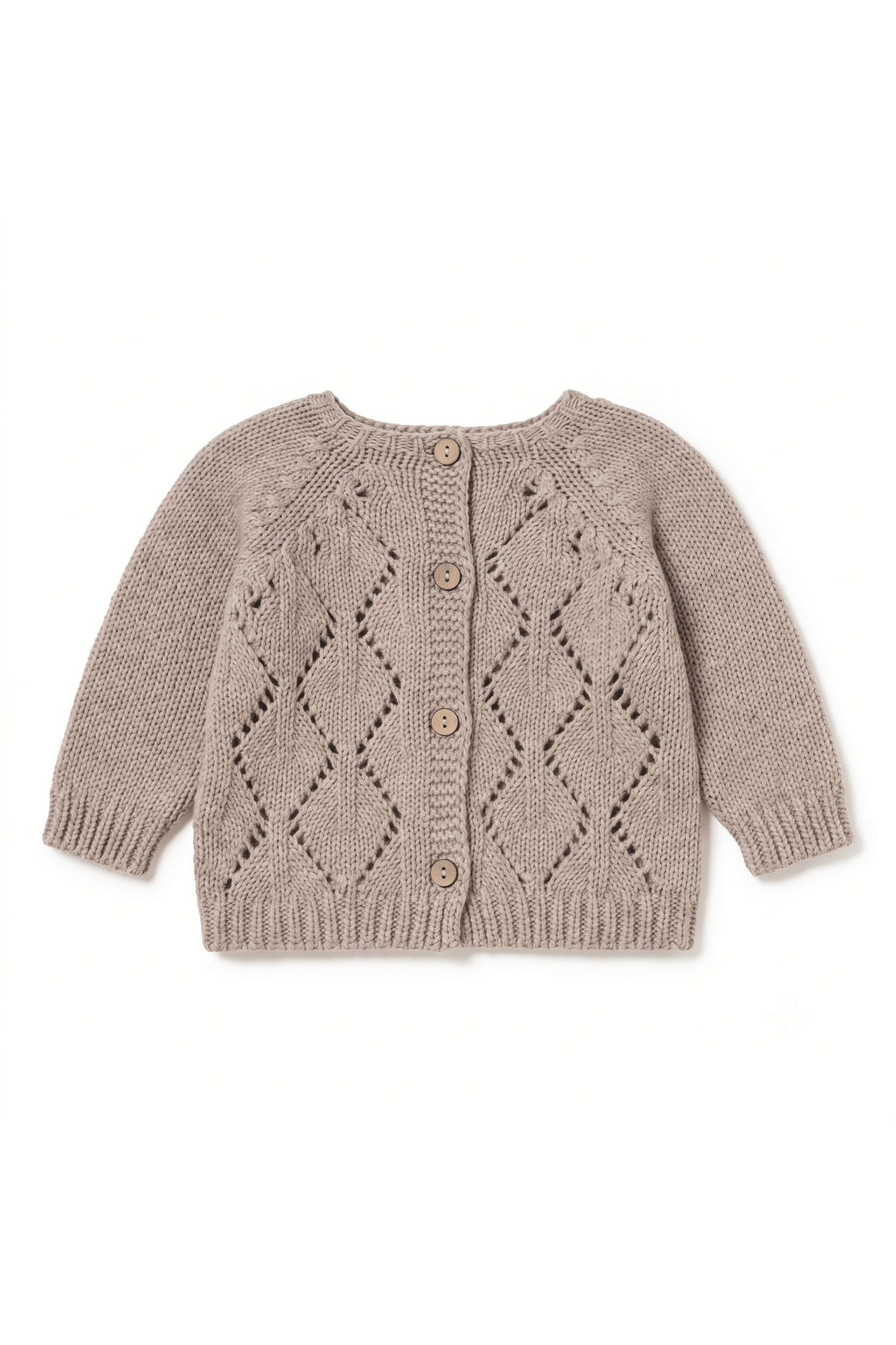 Arian openwork knit sweater - toasted van Li&me | Kids Conceptstore Le Fanfare