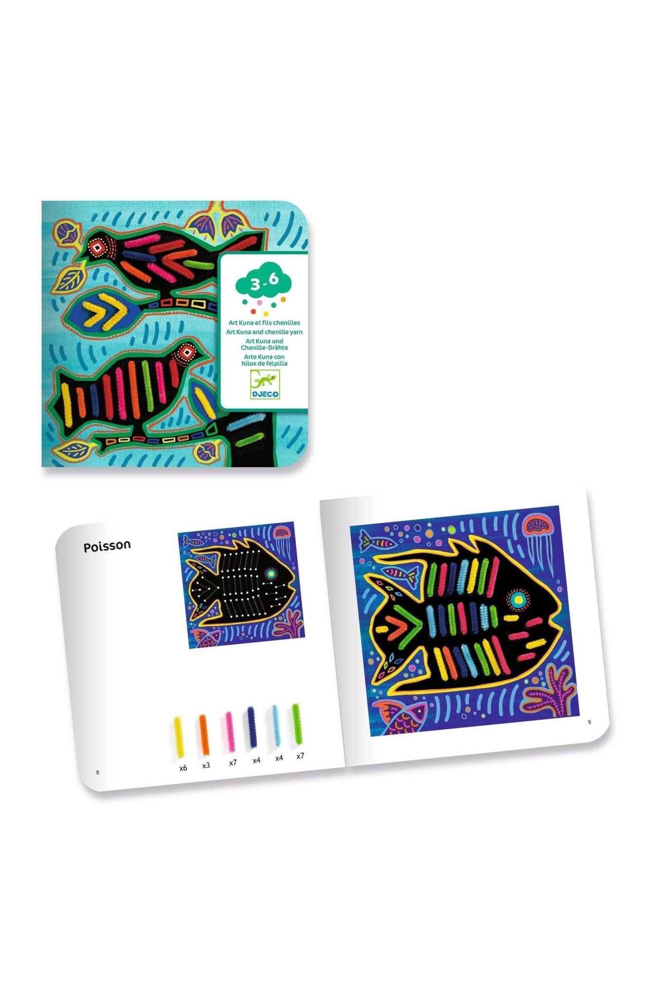 Art Kuna en chenilledraad - Heel zacht van Djeco | Kids Conceptstore Le Fanfare