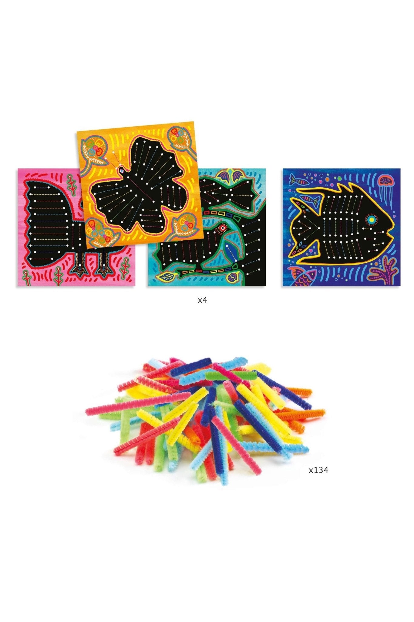 Art Kuna en chenilledraad - Heel zacht van Djeco | Kids Conceptstore Le Fanfare