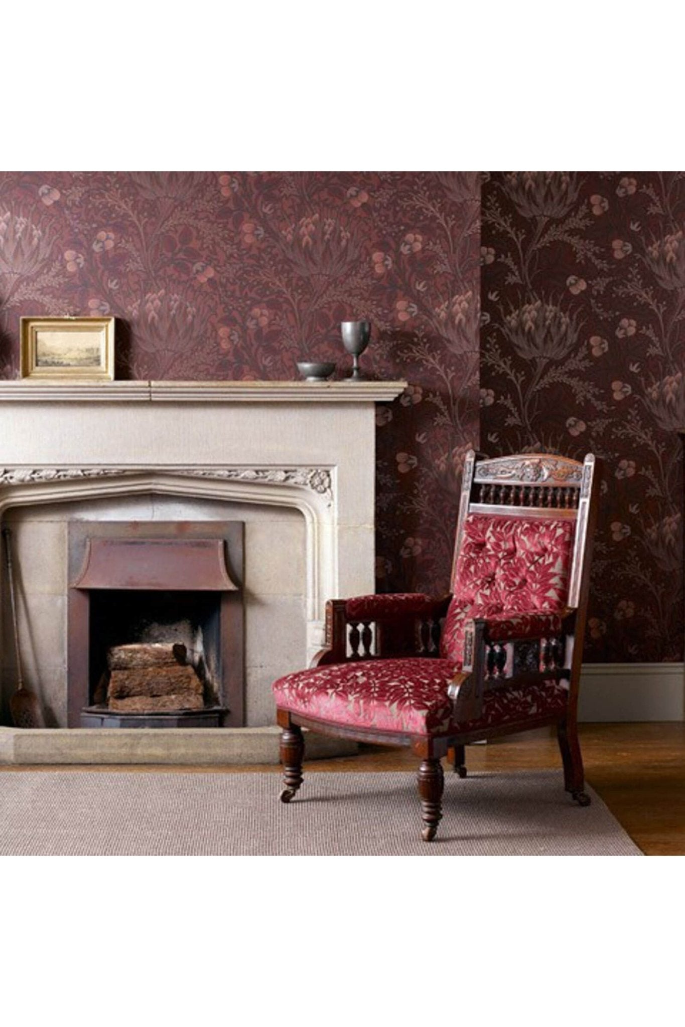 Artichoke Wallpaper - Wine van Morris & Co | Kids Conceptstore Le Fanfare