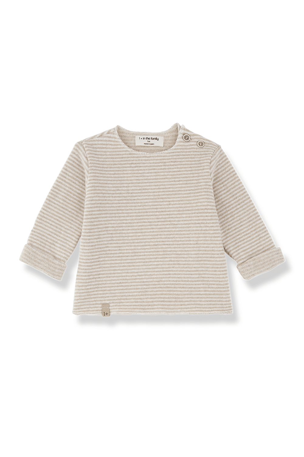 Aubin l.sleeve t-shirt - beige van 1+ in the family | Kids Conceptstore Le Fanfare