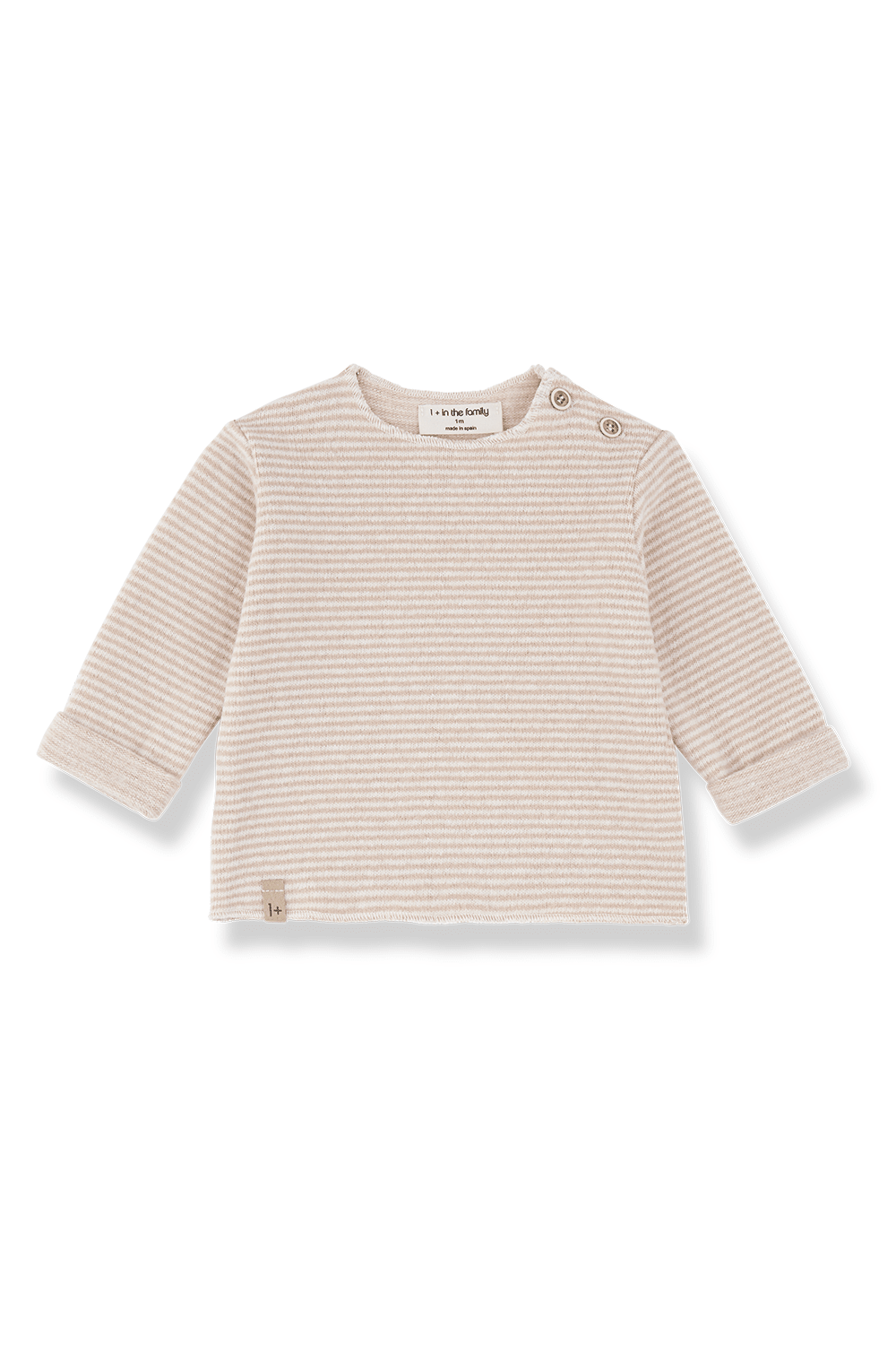 Aubin l.sleeve t-shirt - nude van 1+ in the family | Kids Conceptstore Le Fanfare