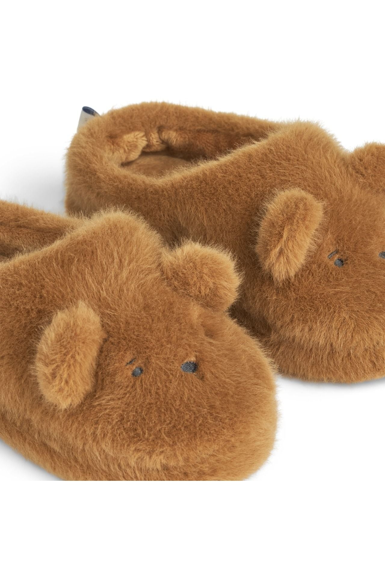 Aviaja Bear Slippers - Golden caramel van Liewood | Kids Conceptstore Le Fanfare