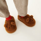 Aviaja Bear Slippers - Golden caramel van Liewood | Kids Conceptstore Le Fanfare