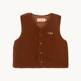 Tiny Cottons PADDED TINY VEST brown