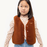 Tiny Cottons PADDED TINY VEST brown