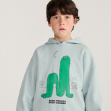 Long Puff hoodie - Light Blue