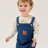 Booo Bo Choses Tag denim overall - Midnight Blue