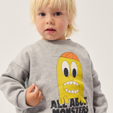 Bigtooth Lemon sweatshirt BB - Light Heather Grey