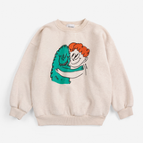 Hug Hairy Monster sweatshirt - Beige