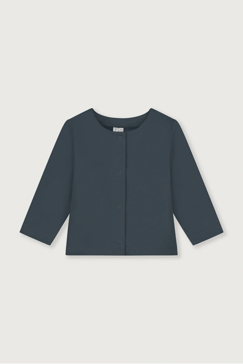 Baby Cardigan | Blue Grey van Gray Label | Kids Conceptstore Le Fanfare