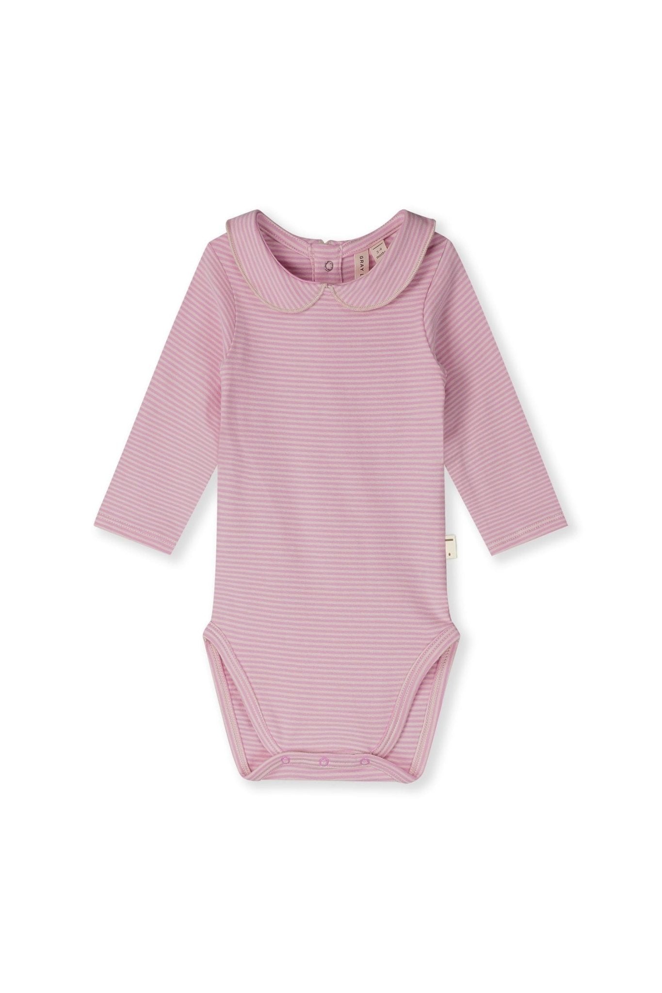 Baby Collar Onesie | Bubblegum - Cream van Gray Label | Kids Conceptstore Le Fanfare