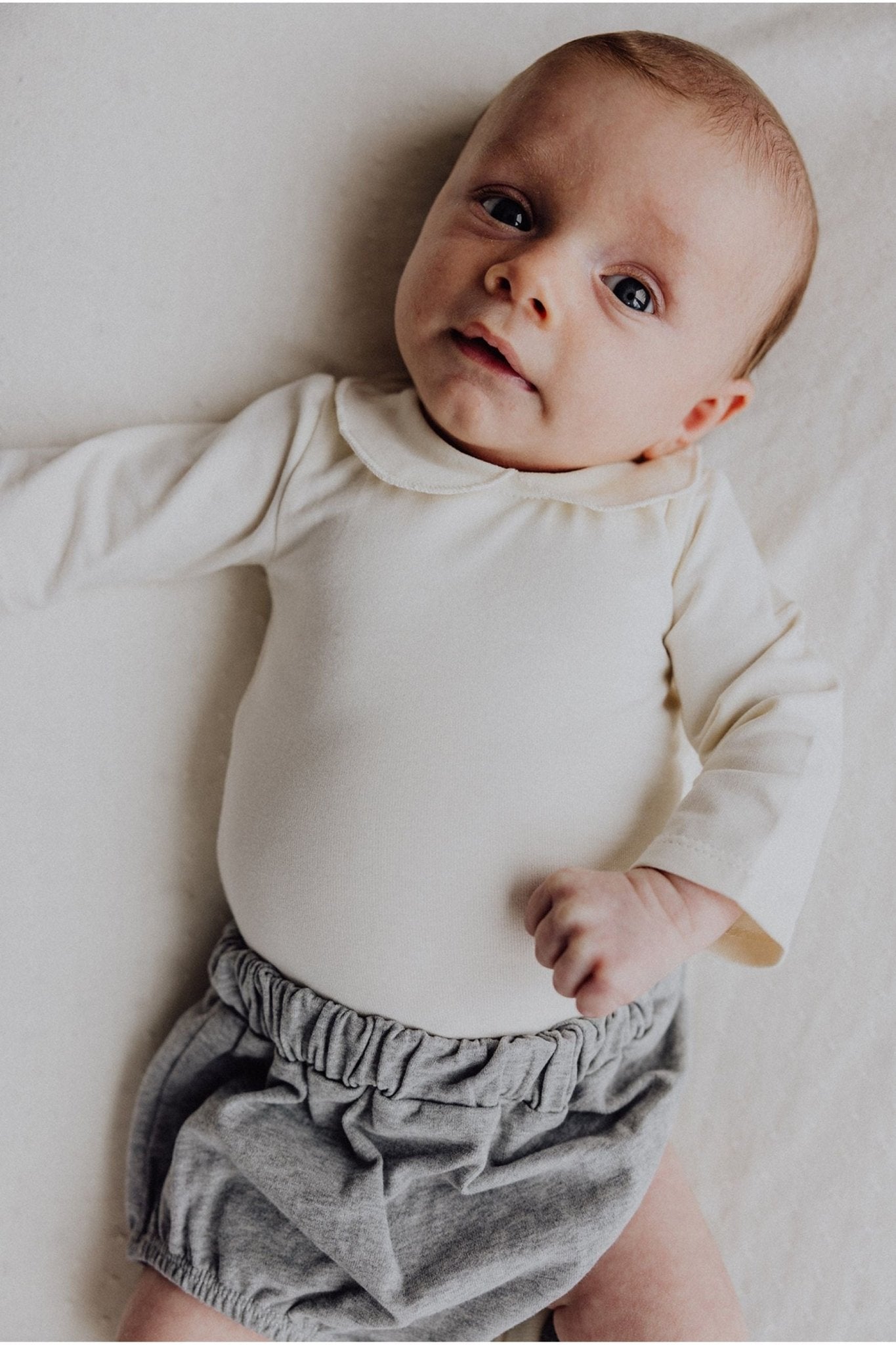Baby Collar Onesie | Cream van Gray Label | Kids Conceptstore Le Fanfare