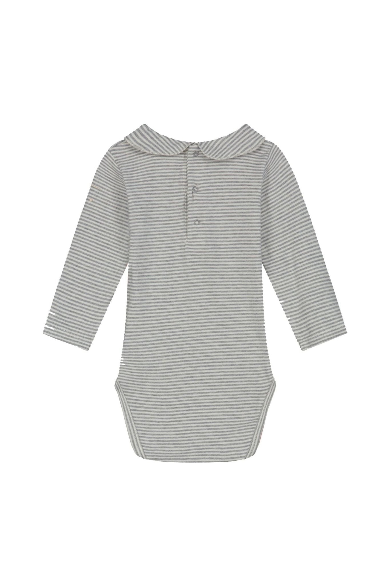 Baby Collar Onesie | Grey Melange - Cream van Gray Label | Kids Conceptstore Le Fanfare