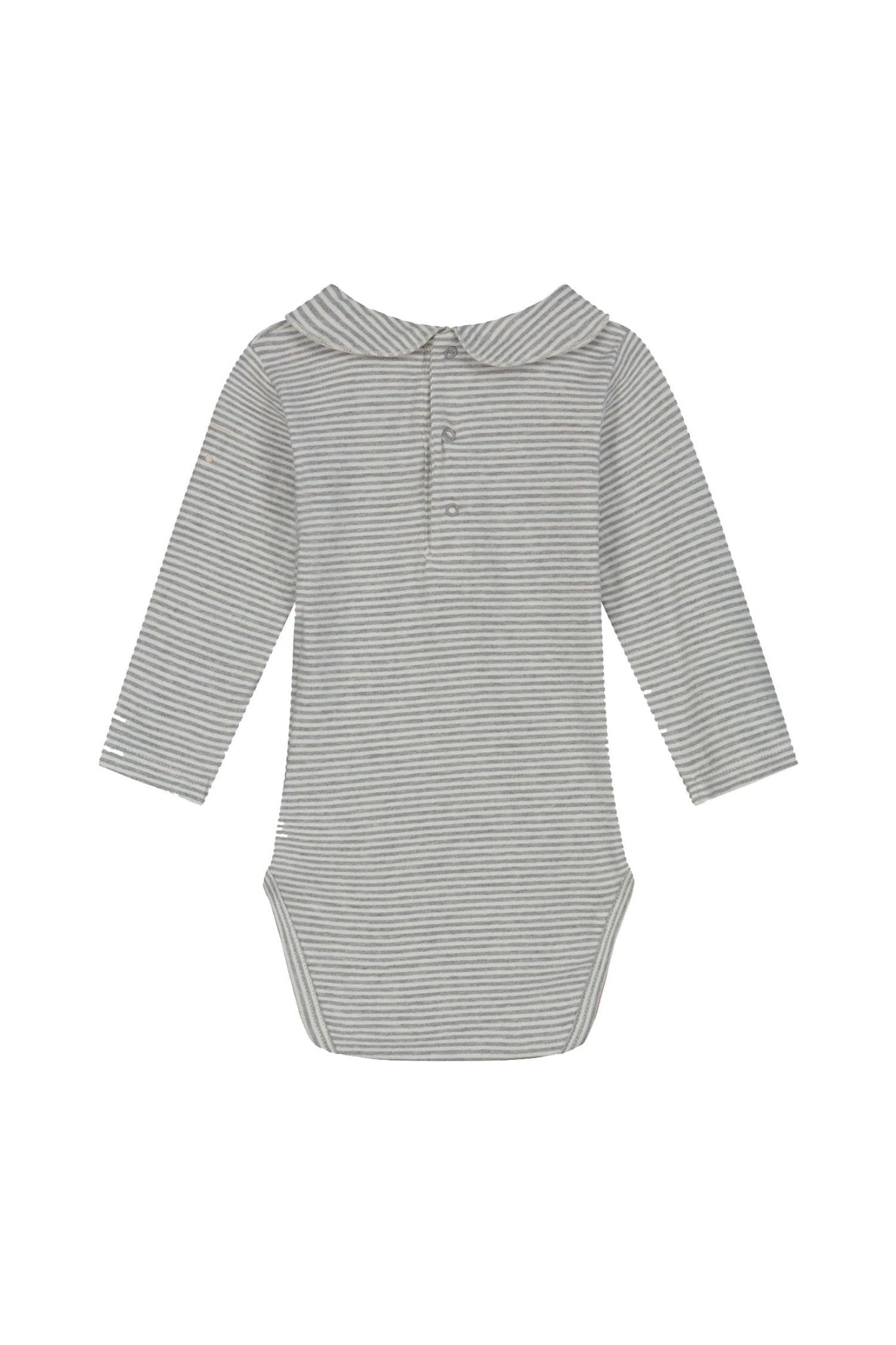 Baby Collar Onesie | Grey Melange - Cream van Gray Label | Kids Conceptstore Le Fanfare