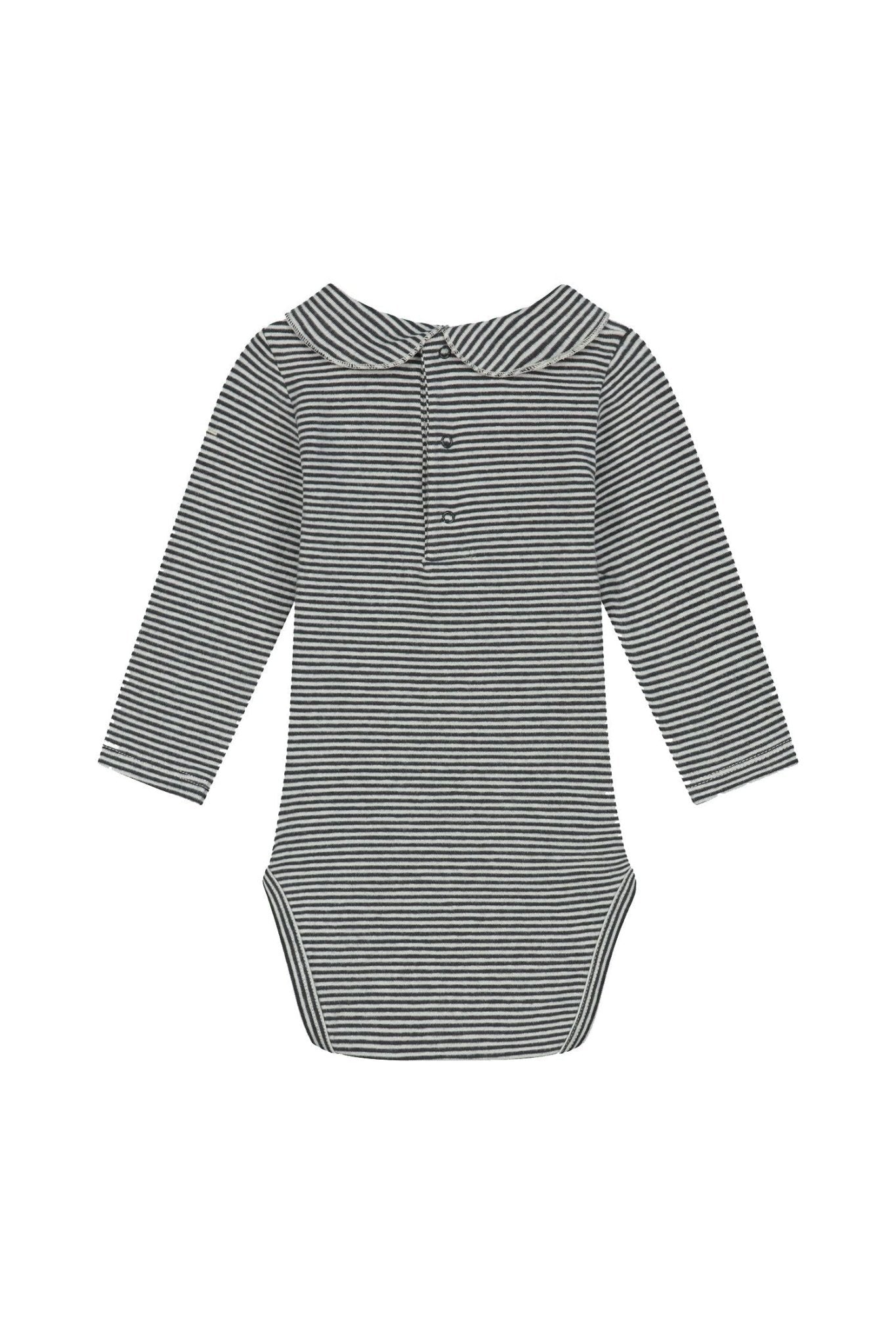 Baby Collar Onesie | Nearly Black - Cream van Gray Label | Kids Conceptstore Le Fanfare