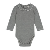 Baby Collar Onesie | Nearly Black - Cream van Gray Label | Kids Conceptstore Le Fanfare