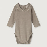Baby Collar Onesie | Woody - Cream van Gray Label | Kids Conceptstore Le Fanfare