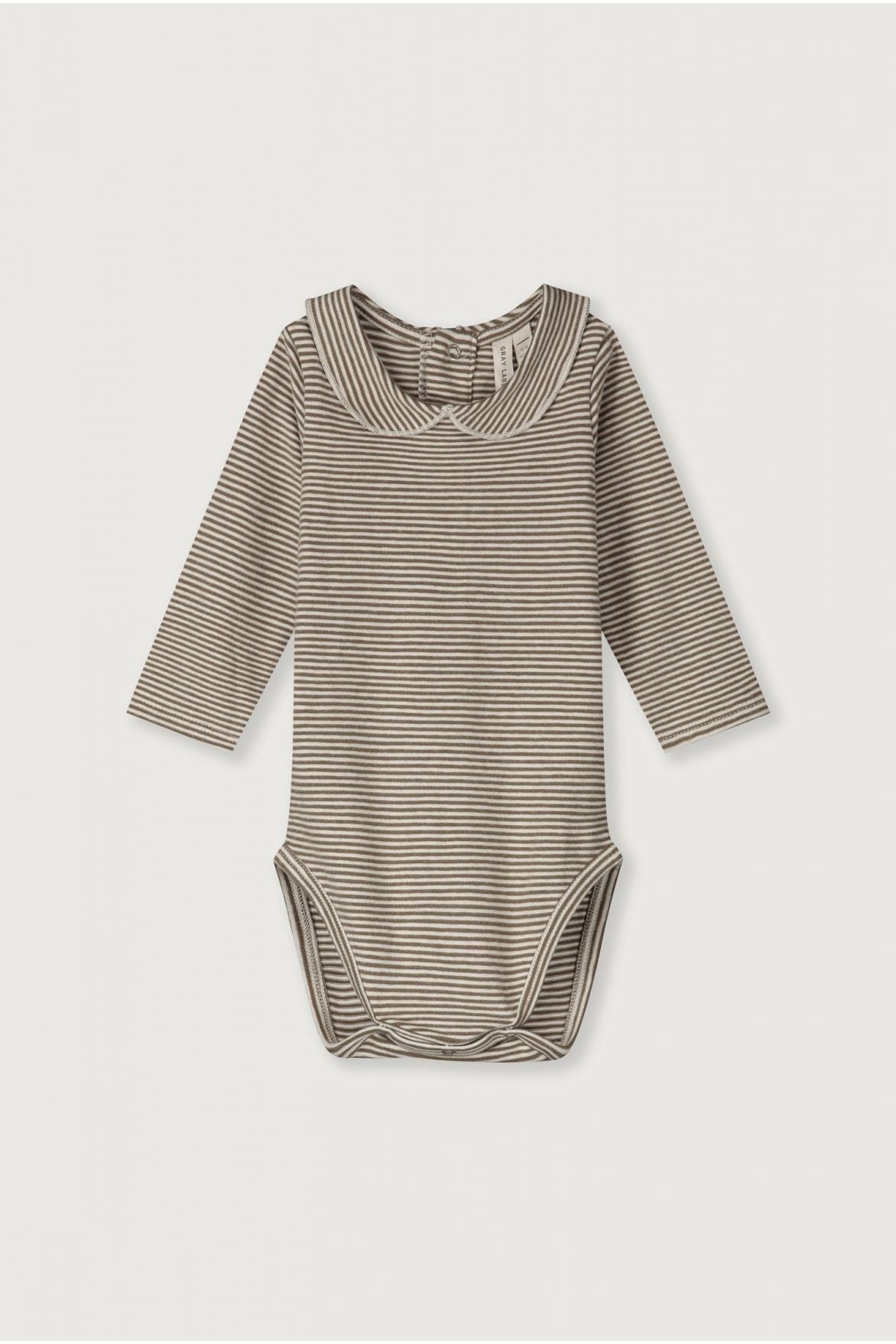 Baby Collar Onesie | Woody - Cream van Gray Label | Kids Conceptstore Le Fanfare