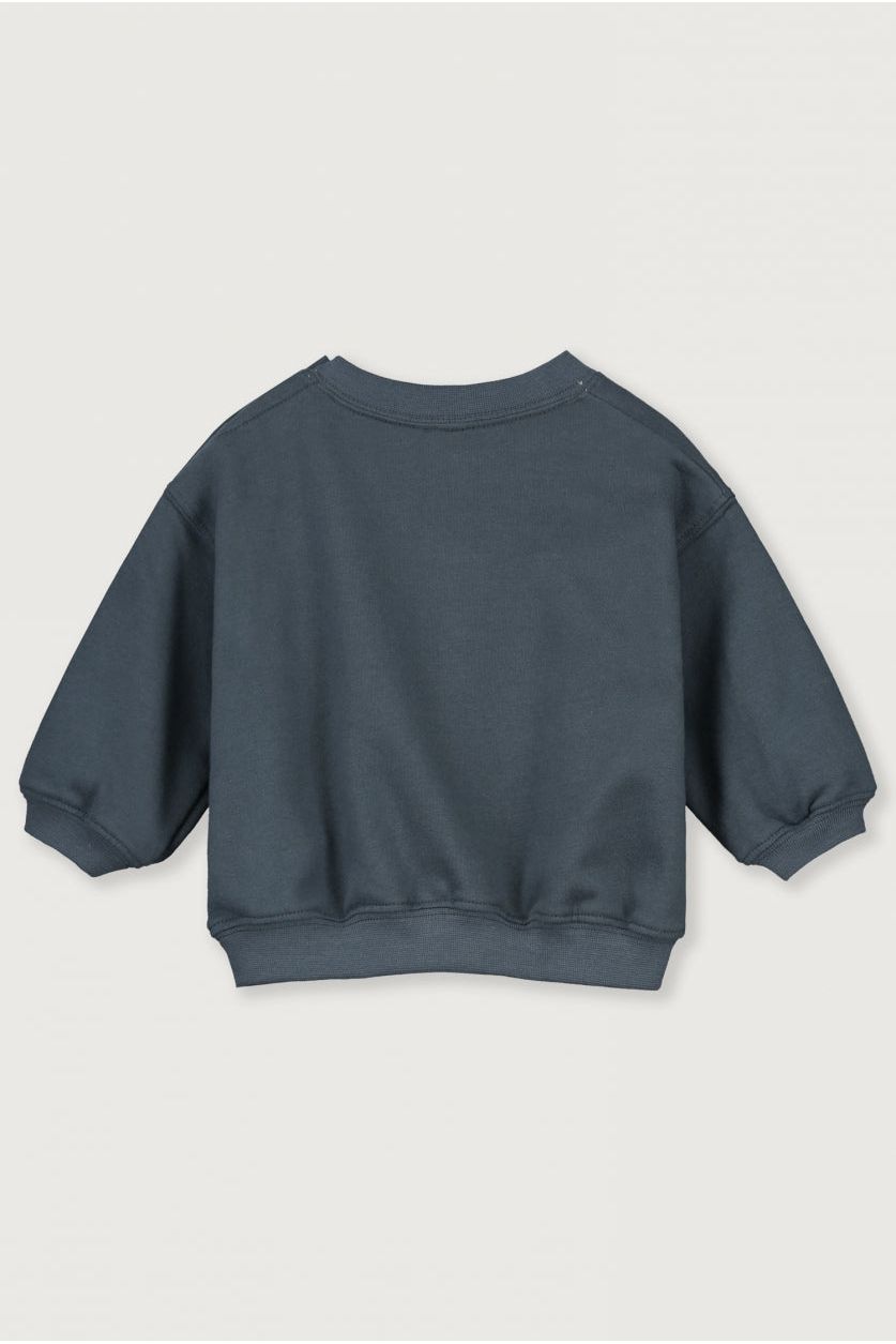 Baby Dropped Shoulder Sweater | Blue Grey van Gray Label | Kids Conceptstore Le Fanfare