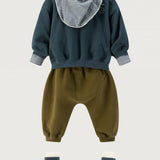 Baby Dropped Shoulder Sweater | Blue Grey van Gray Label | Kids Conceptstore Le Fanfare