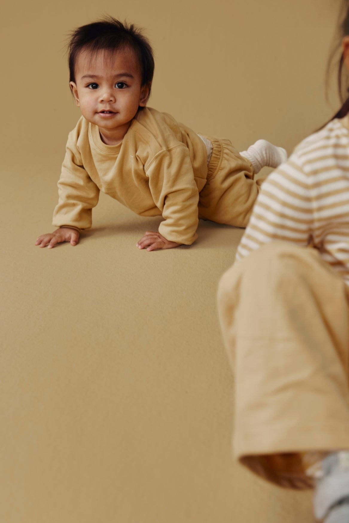 Baby Dropped Shoulder Sweater | Cookie van Gray Label | Kids Conceptstore Le Fanfare