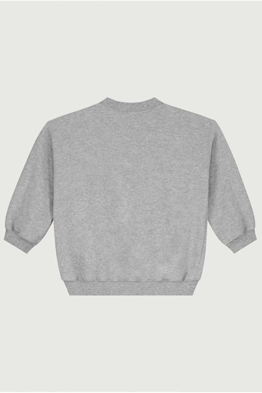 Baby Dropped Shoulder Sweater | Gray Melange van Gray Label | Kids Conceptstore Le Fanfare