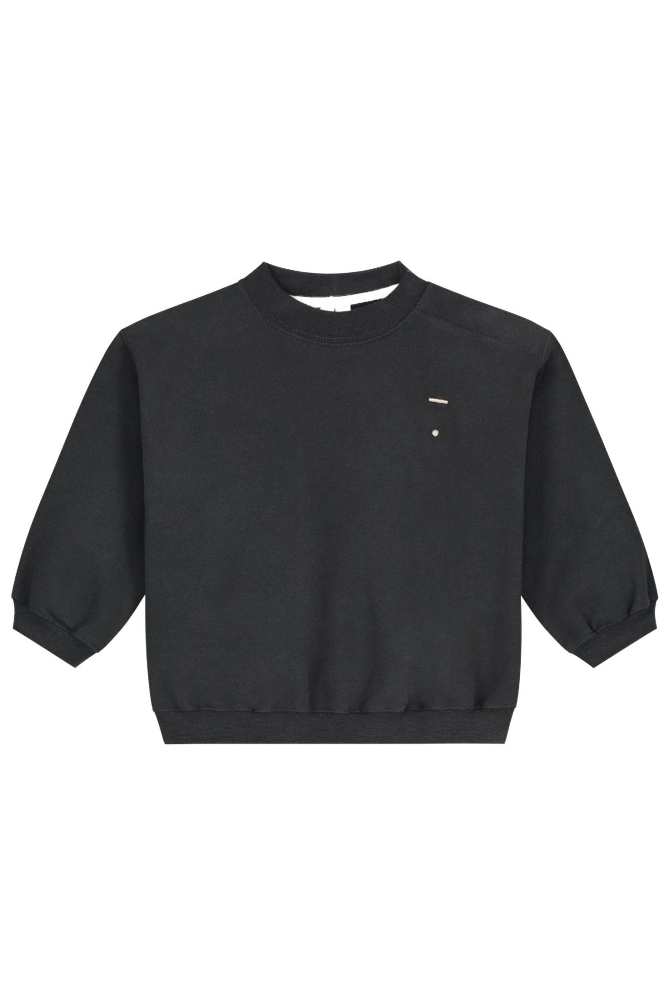 Baby Dropped Shoulder Sweater | Nearly Black van Gray Label | Kids Conceptstore Le Fanfare